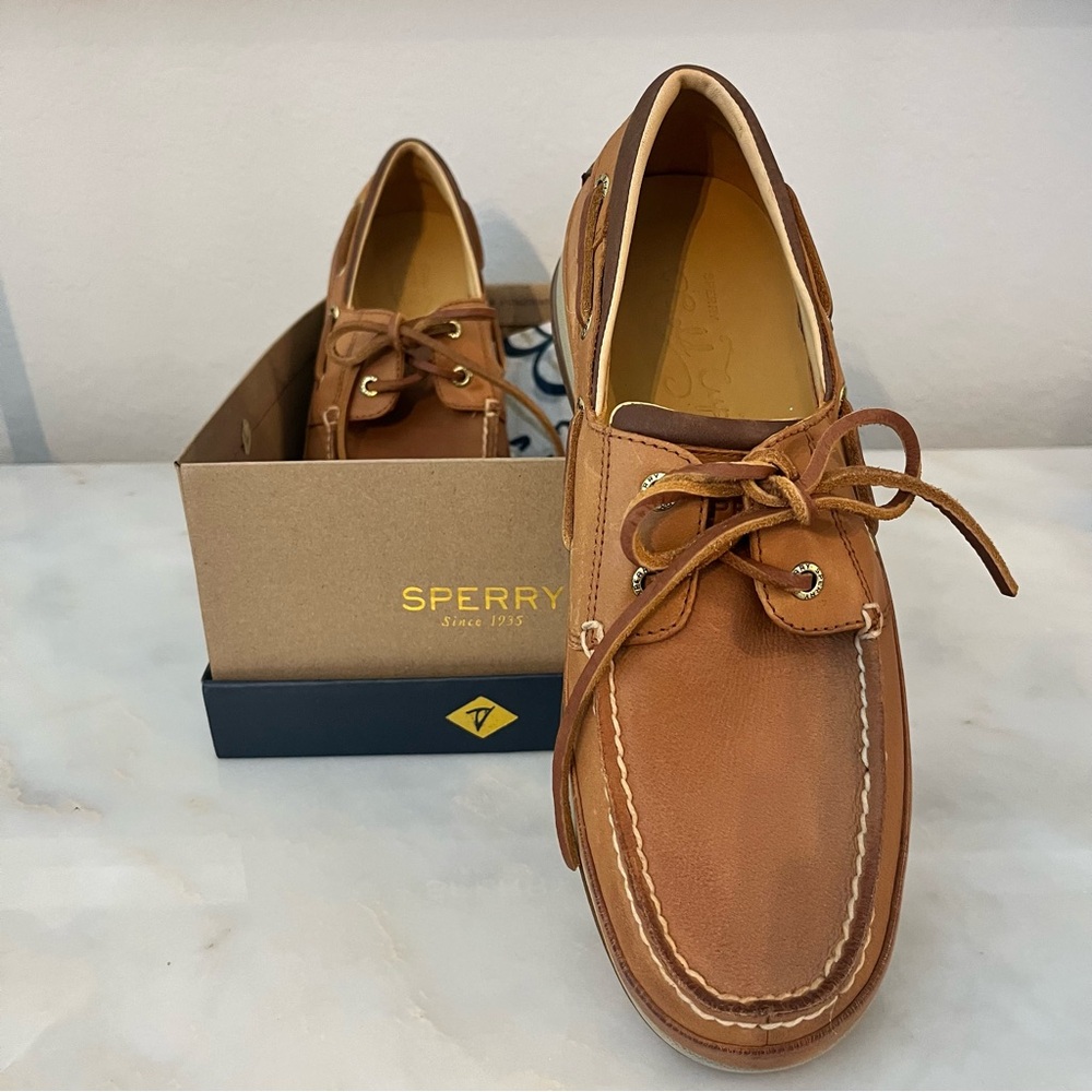 Luxury Sperry Boat Shoes with 18K Gold - Picture 7 of 14